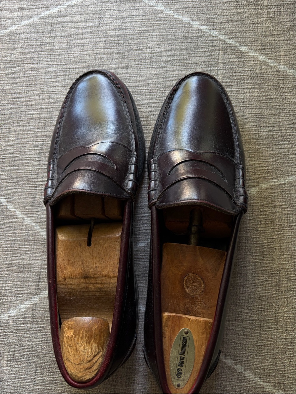 Men's Classic Penny Loafers in Dark Brown Leather